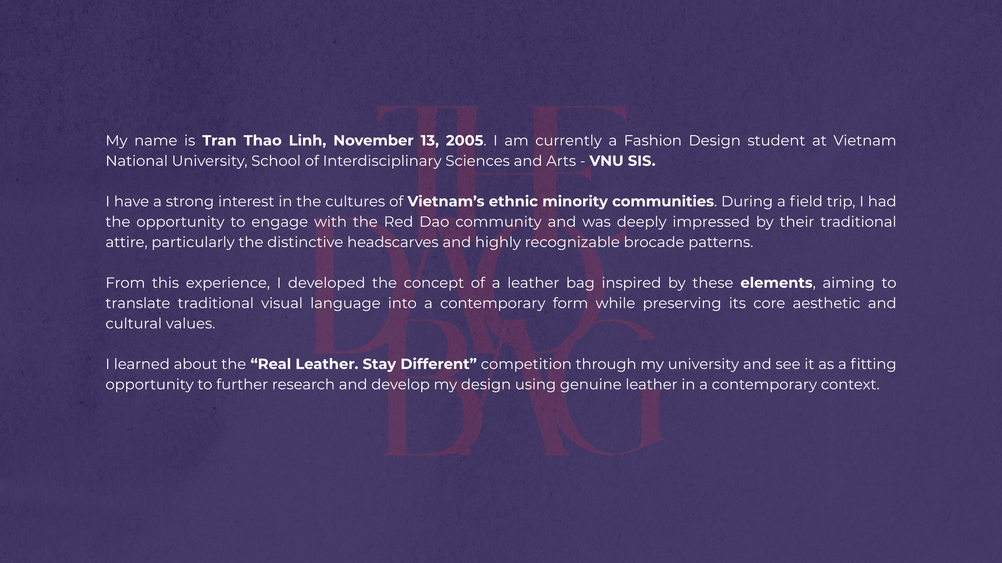 User Tran project image two