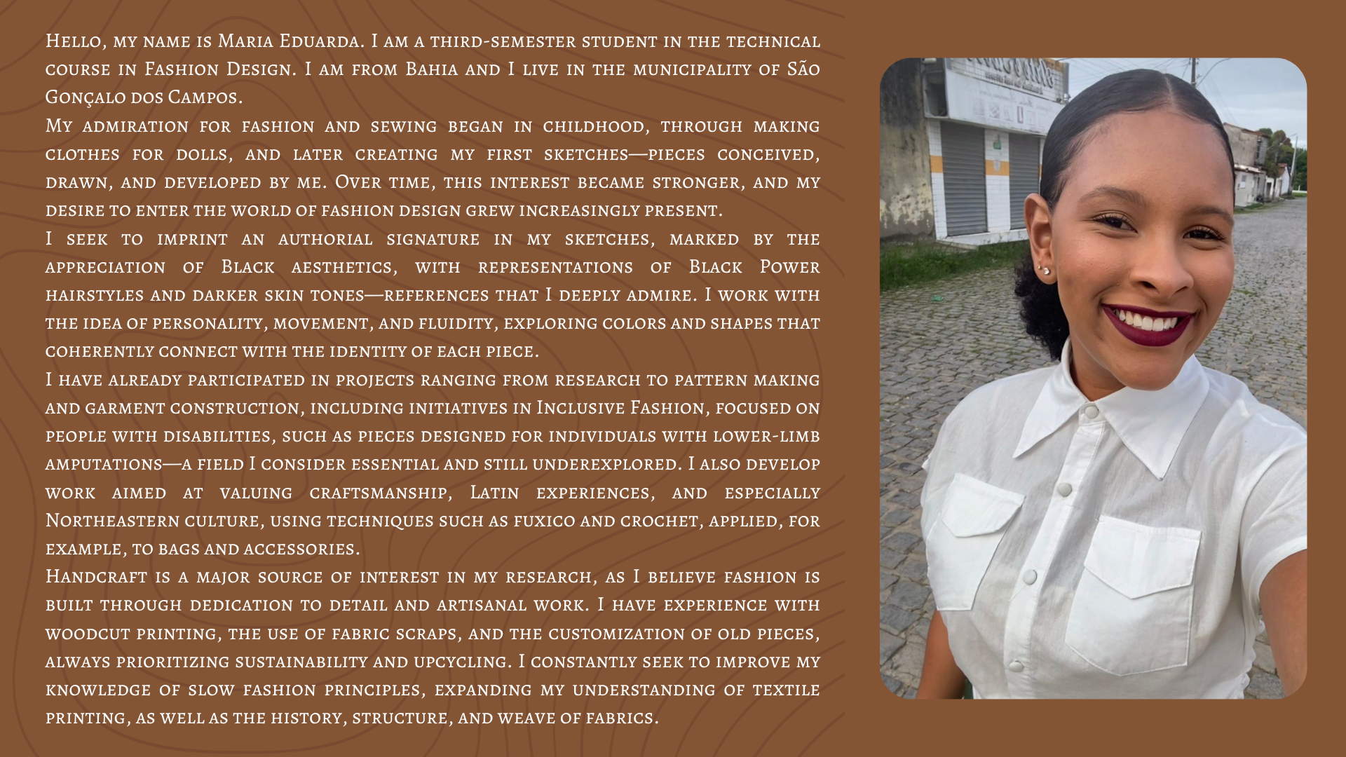 User Maria Eduarda project image two